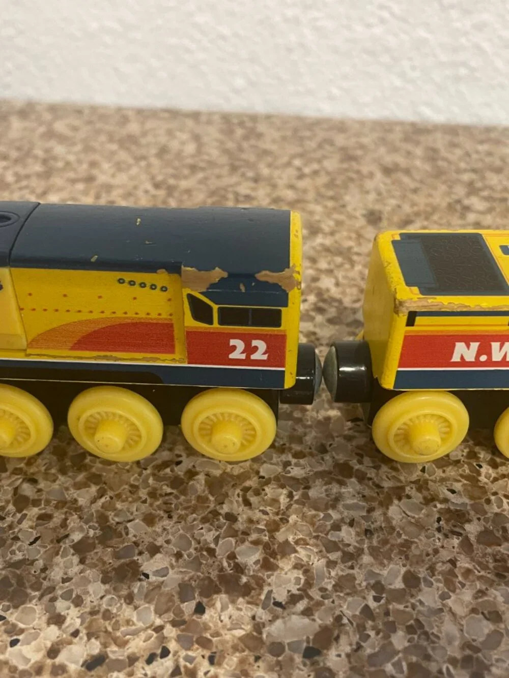 REBECCA Thomas Wooden Train with tender - HTF